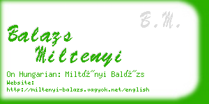 balazs miltenyi business card
